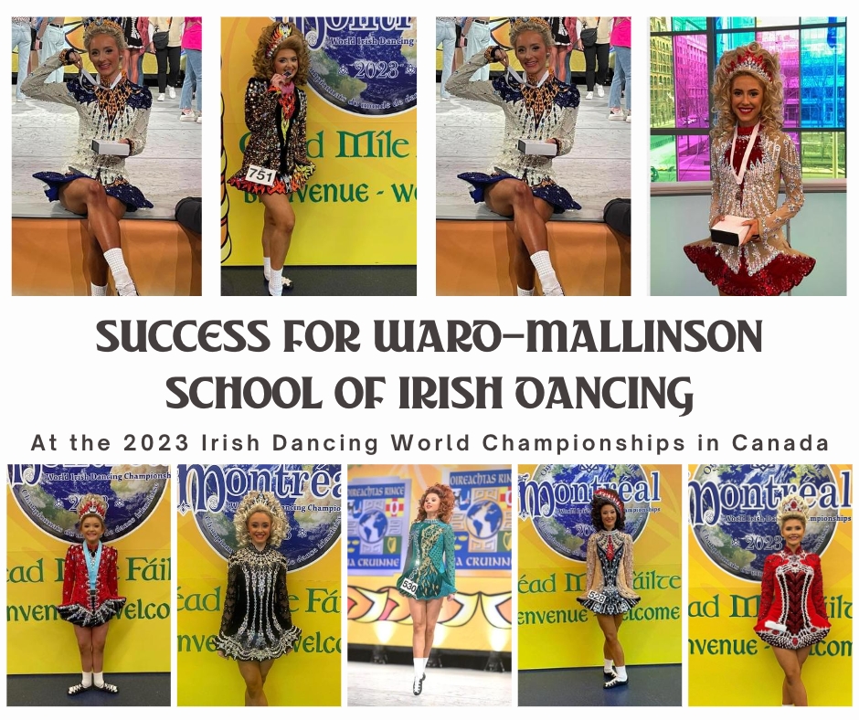 Ward-Mallinson School of Irish dancing - their Dancers in Montreal in April 2023