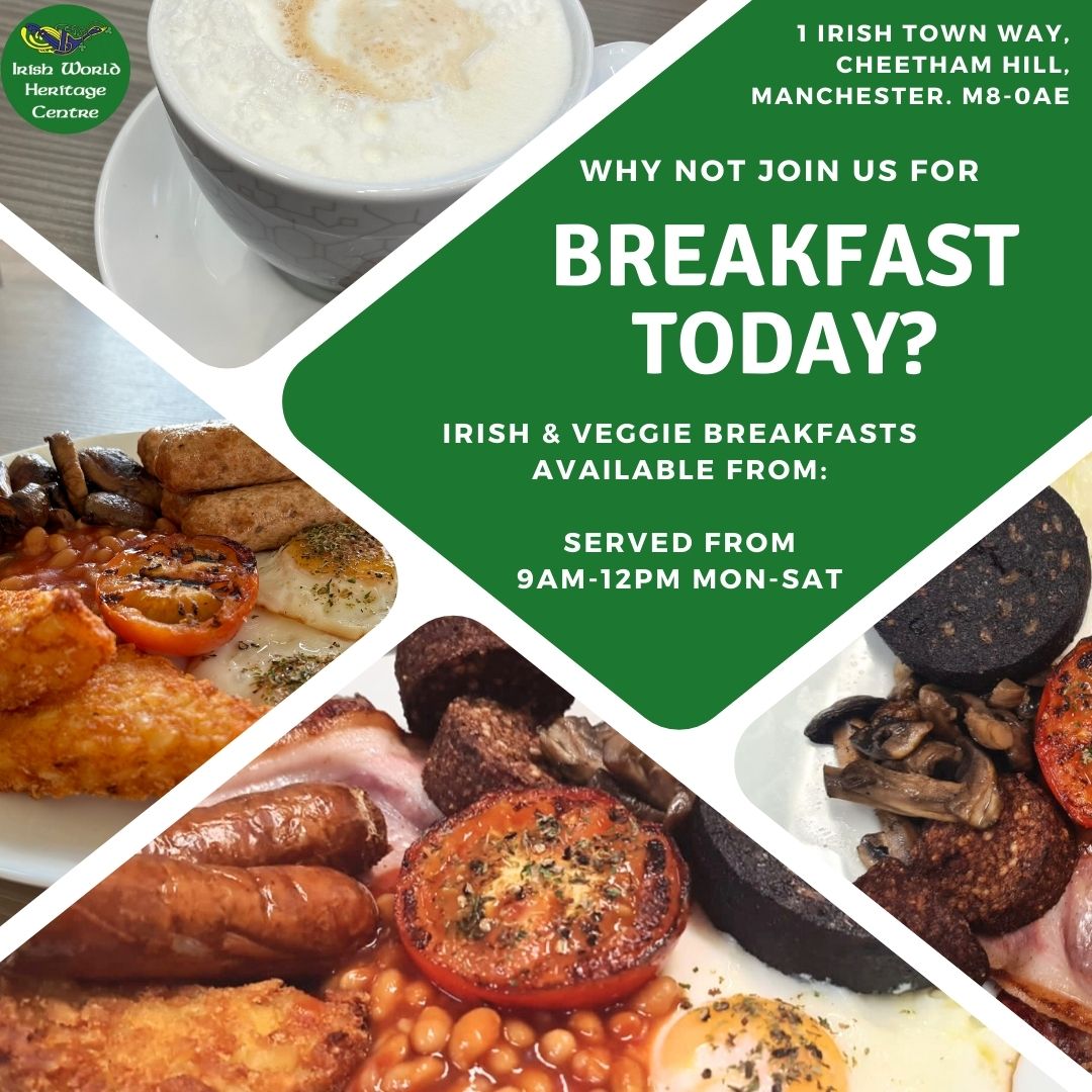 Head to the IWHC if you Want Full Irish Breakfasts in Manchester
