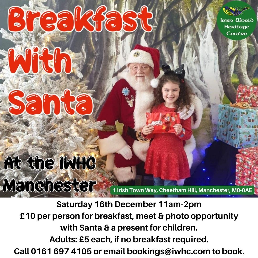 Breakfast with Santa poster for the IWHC