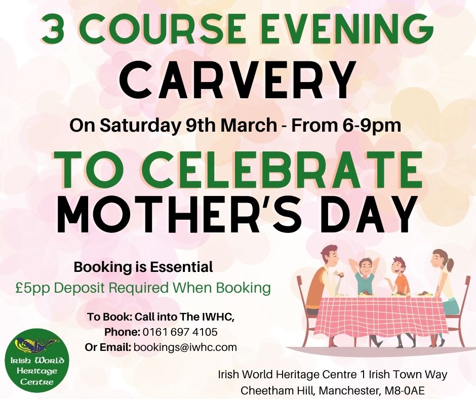 Evening Carvery for Mother's Day